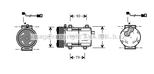 AVA QUALITY COOLING Компрессор, кондиционер FDK280